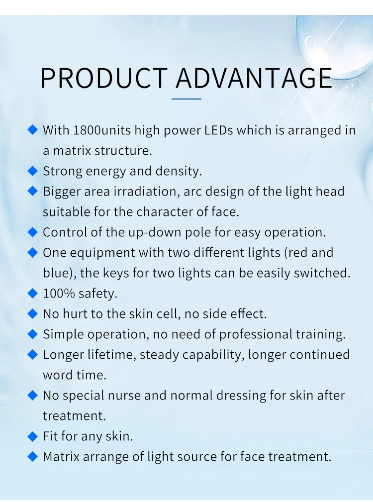 Hot Selling Amazon SPA Face Skin Care 3 Color PDT LED Photon Light Therapy Machine / LED Beauty Machine 2021